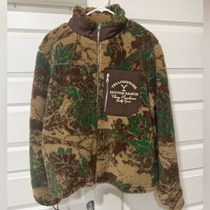 Cherry LA Camouflage Fleece Jacket